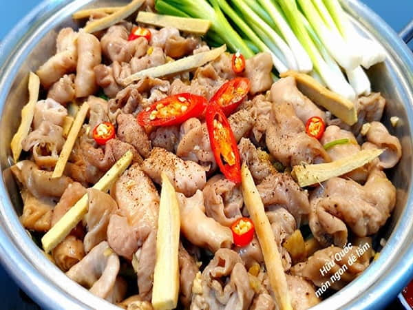Phổi heo hấp gừng