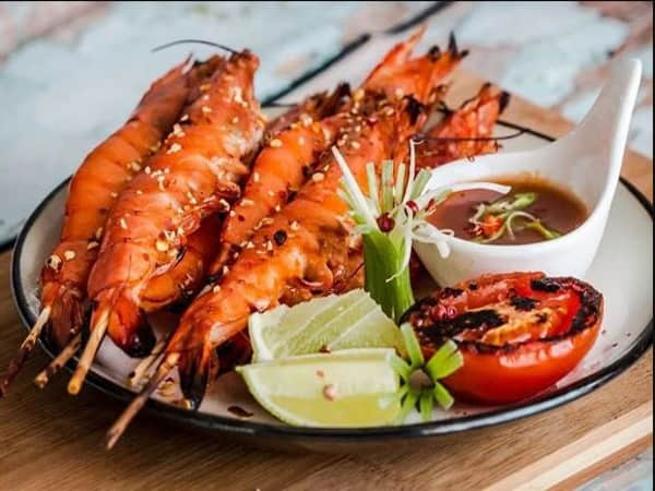 Tôm nướng muối ớt – Cay thơm lôi cuốn