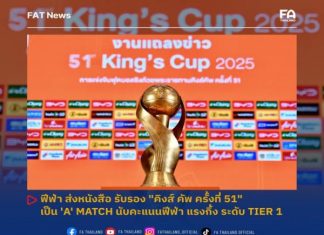 Tin thể thao: FIFA công nhận King's Cup 2025 là giải đấu hạng A
