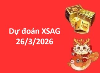 Dự đoán XSAG 26/3/2026