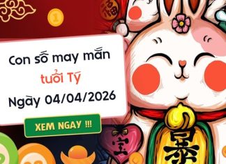 con số may mắn ngày 04/04/2026 tuổi Tý