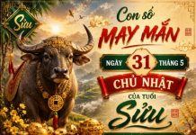 Con số may mắn ngày 31 tháng 5 chủ nhật của tuổi Sửu